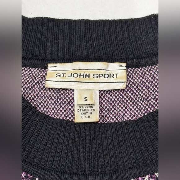 St John Sport geometric sleeveless tank top Size small - Picture 6 of 9